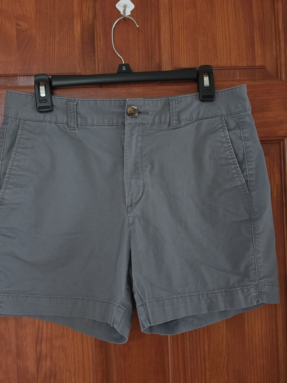 Old Navy Everyday Short High Rise Gray Chino Shorts 6 Stretch Pockets